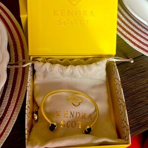 Kendra Scott bracelet black and gold